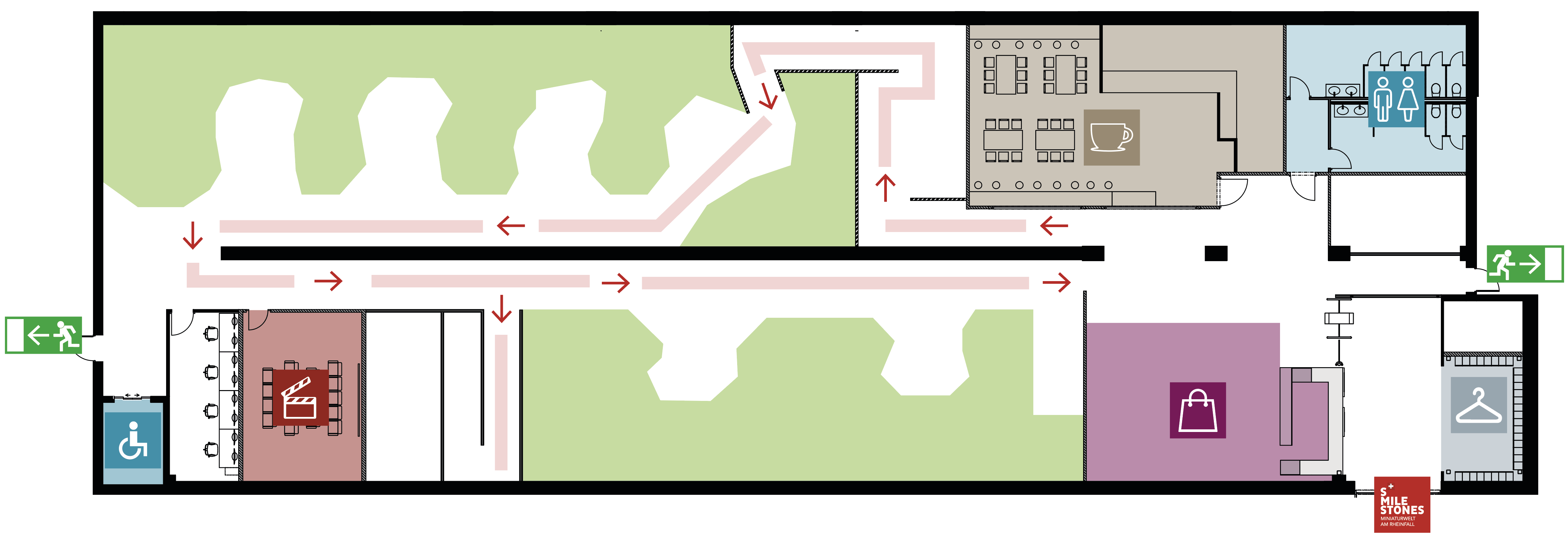 Plan de l’installation de Smilestones