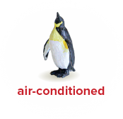 Pictogram air-conditioned with penguin