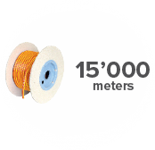 Pictogram 15,000 metres of cable